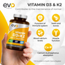 Vitamin D3 & K2 (MK-7) 400 Tablets