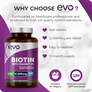 Biotin with Coconut Oil 12000mcg