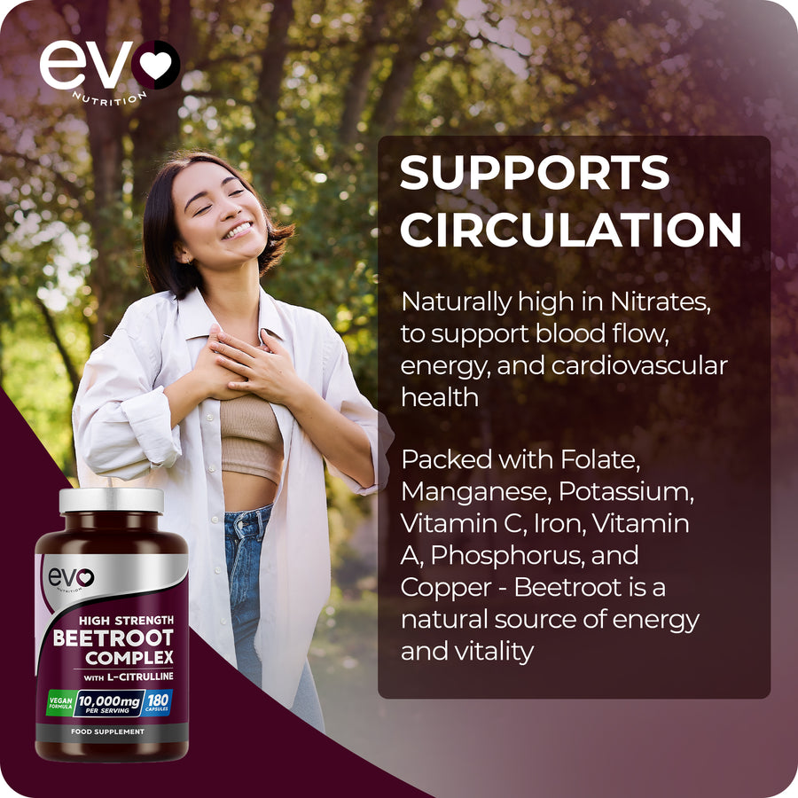 Beetroot & L-Citrulline Capsules – Nitric Oxide Booster