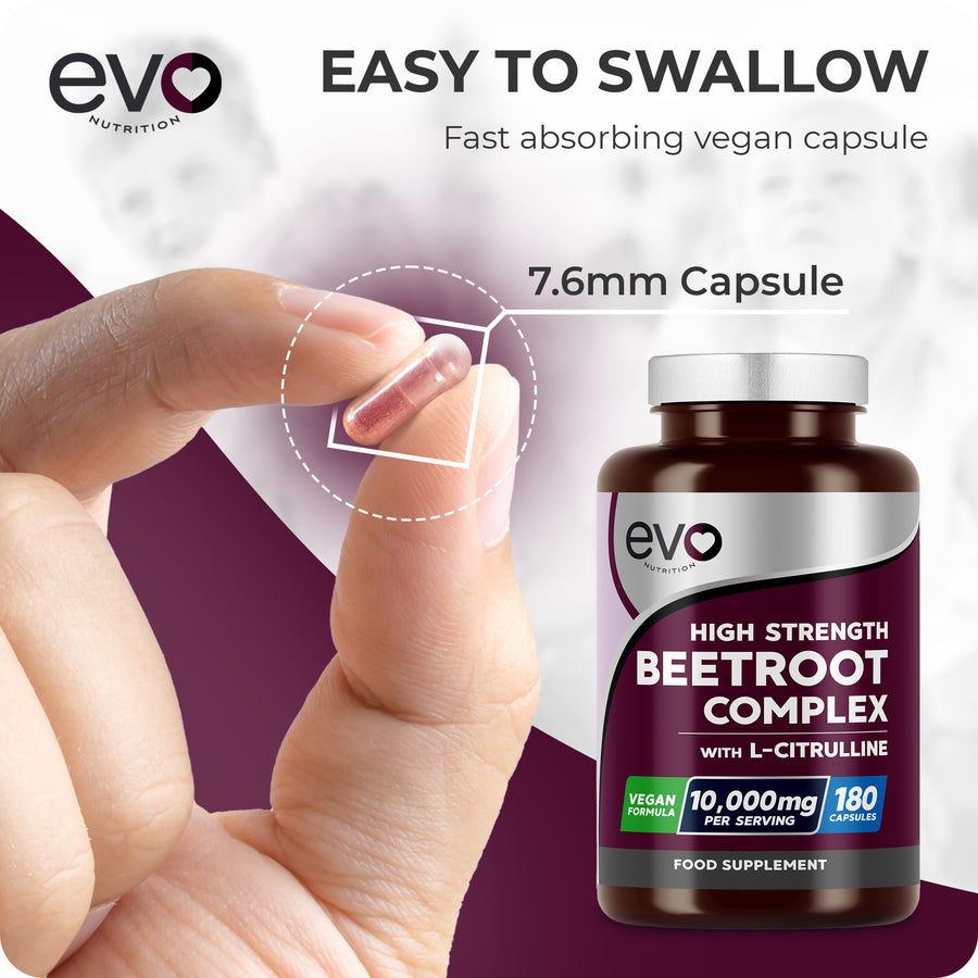 Beetroot & L-Citrulline Capsules – Nitric Oxide Booster