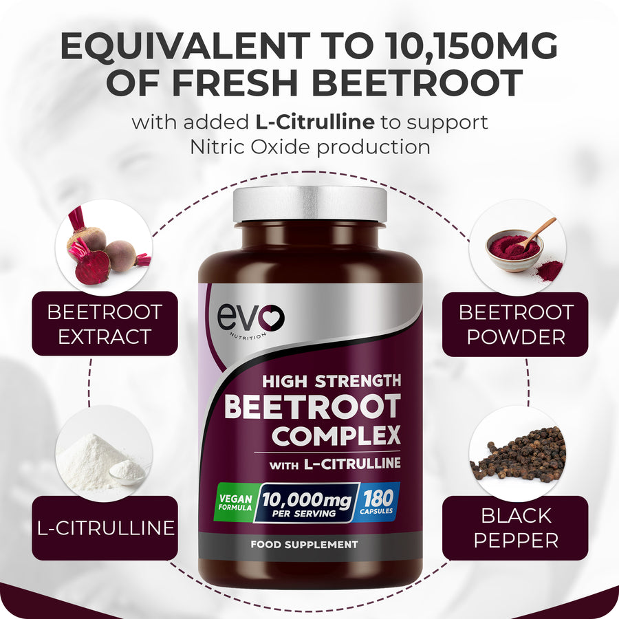Beetroot & L-Citrulline Capsules – Nitric Oxide Booster