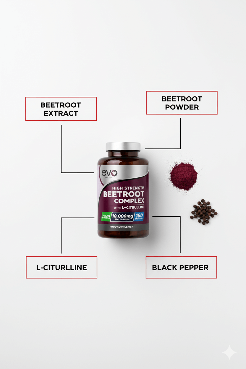Beetroot & L-Citrulline Capsules – Nitric Oxide Booster