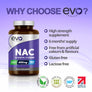 NAC N-Acetyl-Cysteine Supplements 180 Capsules | High Strength 600mg