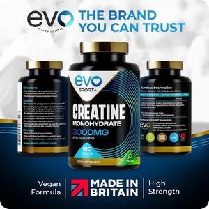 Creatine Monohydrate 3000mg 180 Tablets