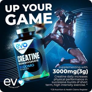 Creatine Monohydrate 3000mg 180 Tablets