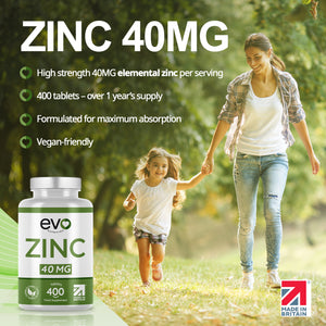 Zinc 40mg Supplements